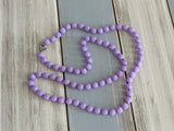 Beautiful Vintage Sarah Coventry Beaded Necklace Pastel Parfait Lilac Beads