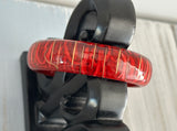 Retro Awesome Vintage Bangle Bracelet w Reds & Gold Enamel