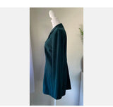 Dawn Joy Sz 11 / 12 SO COOL VINTAGE MICROSUEDE MICROFIBER JACKET BLAZER GREEN