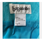 NWT Bagatelle Sz 10 Vintage Turquoise Blue Leather Suede Skirt