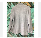 Fantastic Vintage Gray 1/4 Zip Warm Top Sweatshirt Sz L by Catalina