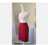 Vintage Talbots Petites Sz 6P 6 P Fabulous Burgundy Red Business / Dressy Skirt