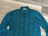 Laura & Jayne Collection Sz 12 Fantastic Vintage Leopard Animal Print Blouse Top