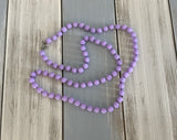 Beautiful Vintage Sarah Coventry Beaded Necklace Pastel Parfait Lilac Beads