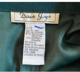 Dawn Joy Sz 11 / 12 SO COOL VINTAGE MICROSUEDE MICROFIBER JACKET BLAZER GREEN