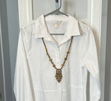 Groovy Vintage Beaded Necklace w Cool Wooden Beads