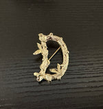 Sarah's A.B.C.'s Gold Tone D Initial Brooch Sarah Coventry Fabulous