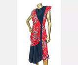 Stunningly Bold A La Carte Vintage Dress Sz 11 12  Red White & Blue