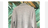 Fantastic Vintage Gray 1/4 Zip Warm Top Sweatshirt Sz L by Catalina