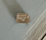 Truly Fantastic Vintage Little Brooch Pin Silver Tone w I Believe Agate Stone