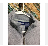 Fantastic Vintage Gray 1/4 Zip Warm Top Sweatshirt Sz L by Catalina