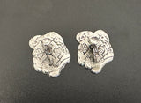 Accessocraft NYC Unique Amazing Vintage Screw Back Clip On Earrings Silver Tone