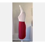 Vintage Talbots Petites Sz 6P 6 P Fabulous Burgundy Red Business / Dressy Skirt