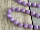 Beautiful Vintage Sarah Coventry Beaded Necklace Pastel Parfait Lilac Beads