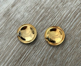 So Cute Vintage Pierced Earrings w Pinks Purples Greens Swirl Enamel