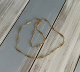 Crown Trifari Fabulous  Vintage Longer Length Necklace Gold Tone Link Chain