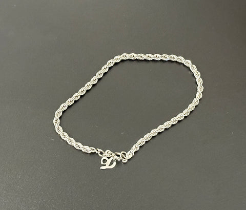 Gorgeous Vintage Danecraft Bracelet Sterling Silver Rope Chain