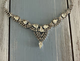 I Mean...Stunning!! Weiss Vintage Sparkly Rhinestone Choker Necklace. Amazing!