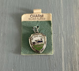 Vintage Silver Plated & Enamel Charm Strasburg PA Toy Train Museum