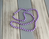 Beautiful Vintage Sarah Coventry Beaded Necklace Pastel Parfait Lilac Beads