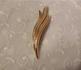 Beautiful Vintage Napier Brooch Gold Tone Long Leaves / Sea Grass