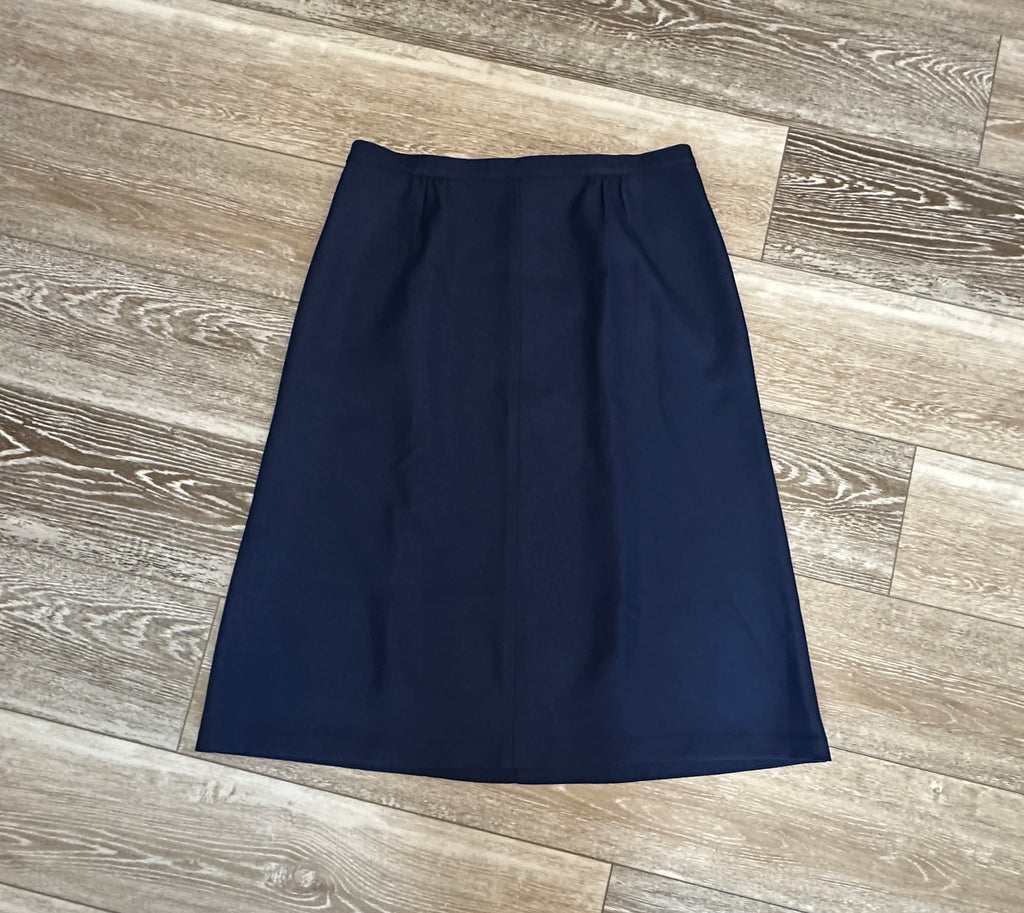 Levi Strauss & Co Vintage Navy Blue Skirt Sz 32 ( 12 14 ? )