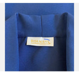 Roaman's 20W ? Fantastic Vintage Blazer Jacket Royal Blue & White