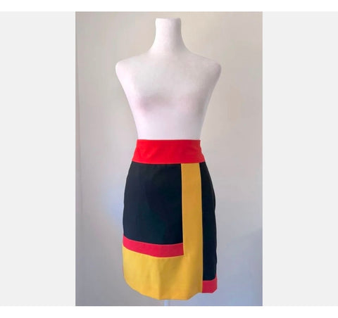 Worthington Sz 4 Cool Colorblock Vintage Skirt Adorable!