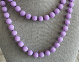 Beautiful Vintage Sarah Coventry Beaded Necklace Pastel Parfait Lilac Beads