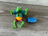 TMNT Teenage Mutant Ninja Turtles Genghis Frog 1989 Playmates Action Figure