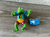 TMNT Teenage Mutant Ninja Turtles Genghis Frog 1989 Playmates Action Figure