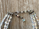 GLAM to the MAX!! Vintage Crystal Multi Strand Necklace