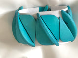 Wow!  Check Out This Cool Retro 80's Vintage Bracelet Turquoise Wood Beads