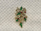 HAPPY HOLIDAY!  Gerrys Beautiful Enamel Vintage Christmas Bells Brooch