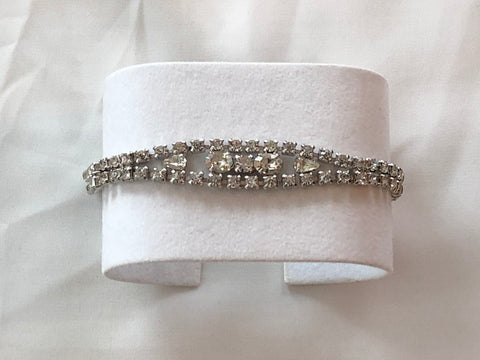 Magnificent Vintage Rhinestone Bracelet  Lots of Sparkle!!!