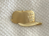 AJC Vintage "Bad Hair Day" Baseball Cap Hat Brooch Pin