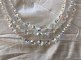 GLAM to the MAX!! Vintage Crystal Multi Strand Necklace