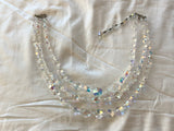 GLAM to the MAX!! Vintage Crystal Multi Strand Necklace