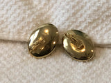 Remarkable Sarah Coventry Brushed & Shiny Gold Tone Vintage Clip On Earrings