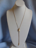 Remember These?  Super Mod Zipper Necklace Gold Tone Metal Chain