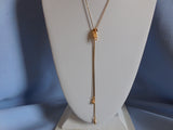 Remember These?  Super Mod Zipper Necklace Gold Tone Metal Chain