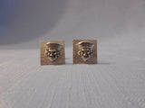 Gentry Very Cool Vintage Cuff Links Egyptian Revival 3-D Pharaoh