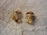 Amazing Givenchy Gold Tone Clip On Earrings