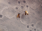 The Tiniest Little Initial "A" Pierced Earrings