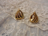 Retro Pierced Earrings Designer Signed "Monet' Fantastic!!