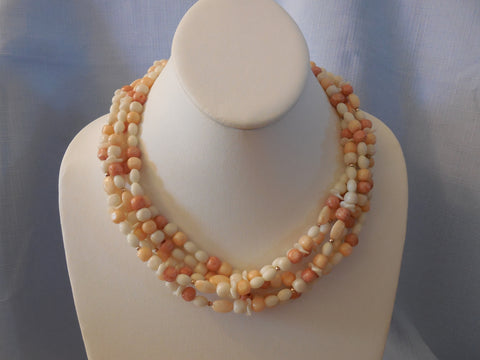 Spring Summery Multi Strand Beaded Necklace  Beautiful!!
