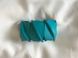 Wow!  Check Out This Cool Retro 80's Vintage Bracelet Turquoise Wood Beads