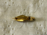 Magnificent Vintage Brooch Pin A Lovely Damascene High Heel Shoe