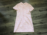 Classic Lady by Constantine Vintage Dress w Rhinestone Buttons Sz 12 or L (?)